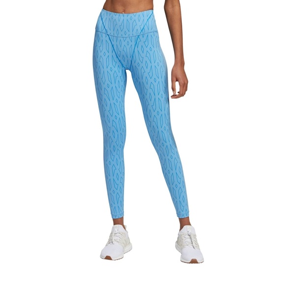 adidas x IVY PARK Blue Monogram Leggings - Picture 1 of 12